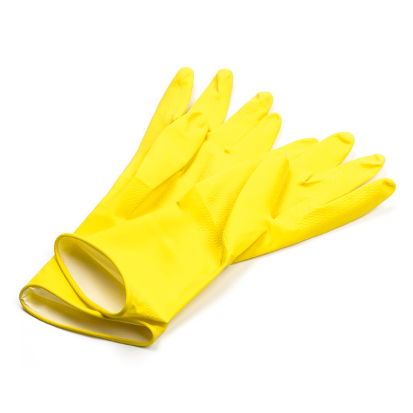 Cleaning gloves (M) | pink/yellow | 123ink SDR00079 - 1