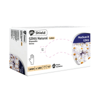 Cleaning gloves (M) latex | powder free | Shield GD05 | 100-pack 299250