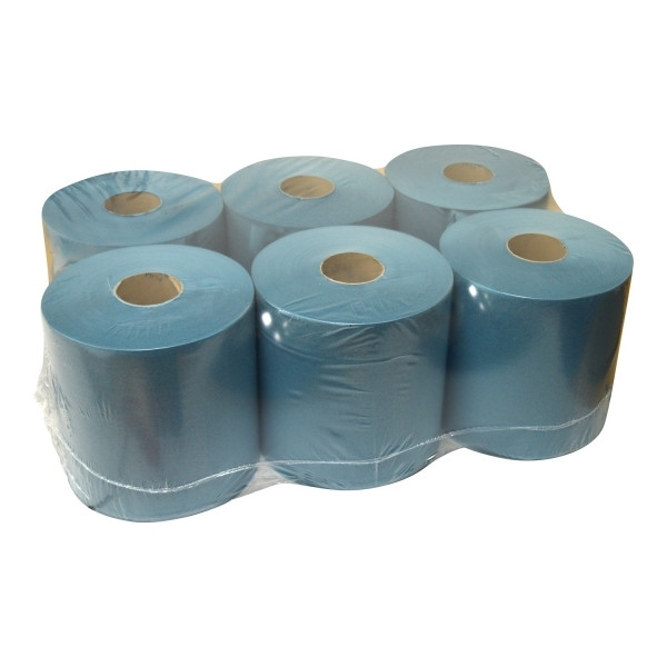 Cleaning roll (1-ply) for Tork M2 dispenser | blue | 123ink | 6-pack SDR02028 - 1