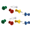 Clipper WS20371 assorted coloured push pins (20-pack)