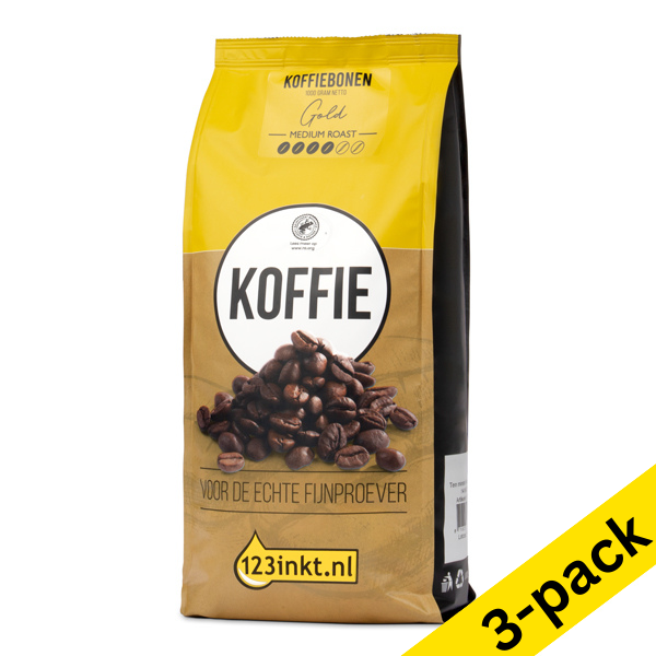 Coffee beans 500g | 123ink Gold medium roast | 3-pack 301128 - 1