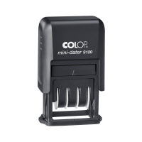 Colop S120 self-inking black date stamp 229201