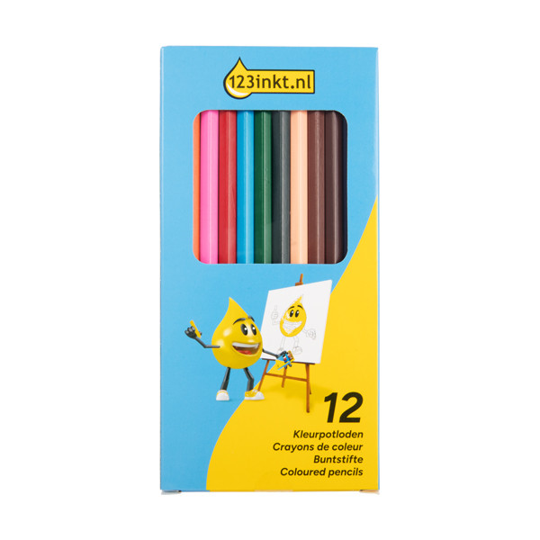 Colouring pencils | 123ink | 12-pack 301603 - 1