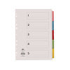 | Cardboard tabs 1-5 (5 coloured tabs) | A4, 11-hole | Concord IE000780 - 1