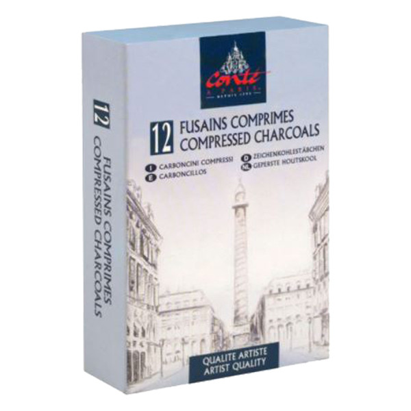 Siberian assorted round chalk | Conté à Paris | 12-pack 405205 - 1