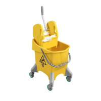 Contico 30L Kentucky yellow mop bucket and wringer IE000364