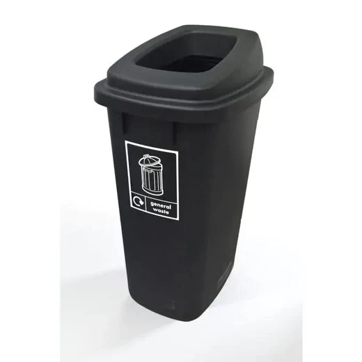 Contico 90L black recycle bin base IE000455 - 1
