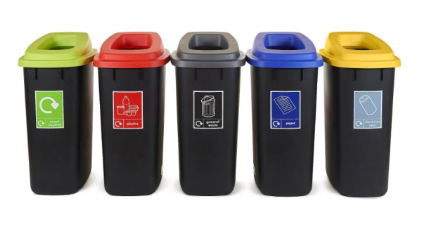 Contico 90L brown recycle lid IE000405 - 1