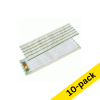 Flat mop head | velcro microfibre white/blue | Contico economy | 10-pack IE000413 - 1