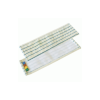 Flat mop head | velcro microfibre white/blue | Contico economy IE000412 - 1