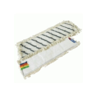 Flat mop head 40cm | velcro microfibre white/grey | Contico IE000418