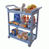 Janitor trolley | black | Contico 3 shelf catering service IE000440 - 1