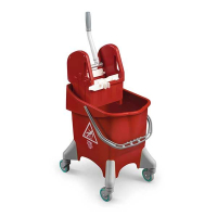 Kentucky mop bucket and wringer 30L | red | Contico IE000363