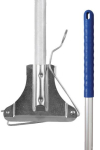 Kentucky mop handle with metal clip | blue | light aluminum | Contico IE000369 - 1