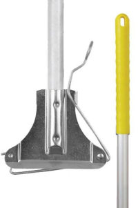 Kentucky mop handle with metal clip | yellow | light aluminum | Contico IE000372