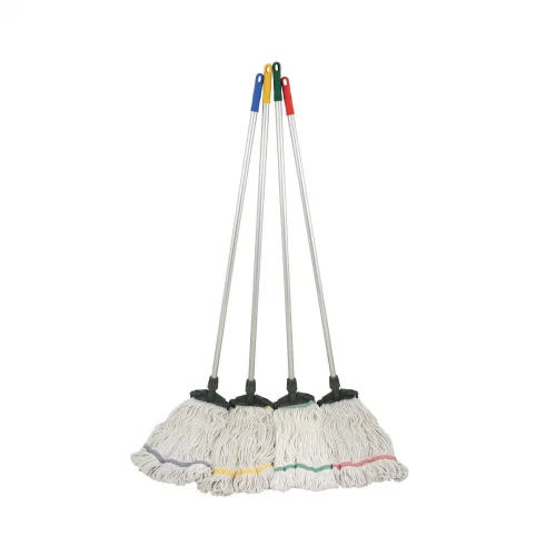 Kentucky mop handle with plastic clip | green | light aluminum | Contico IE000366 - 2