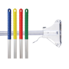 Contico Kentucky yellow light aluminum mop handle with metal clip IE000372 - 2