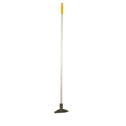 Contico Kentucky yellow light aluminum mop handle with plastic clip IE000368 - 1