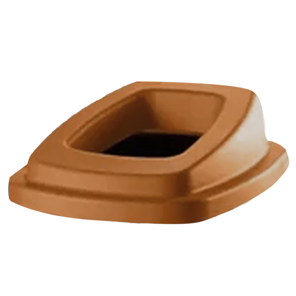 Waste bin LID (90L) | Contico Recycle brown IE000405 - 1