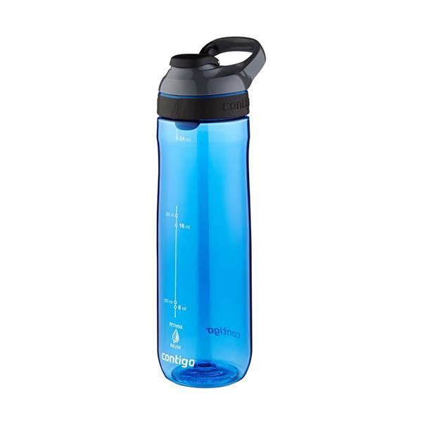 Contigo Cortland blue water bottle with automatic seal, 720ml 423476 - 1
