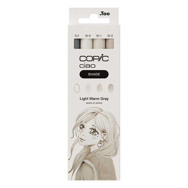 Copic Ciao Shade Light Warm Grey marker set (4-pack) 22075421 311030 - 1