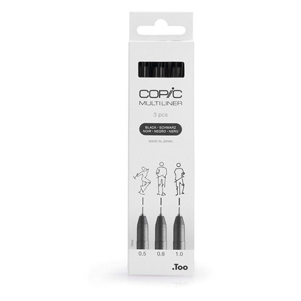 Fineliner | 0.5mm-1mm | black | Copic Multiliner | 3-pack 311018 - 1