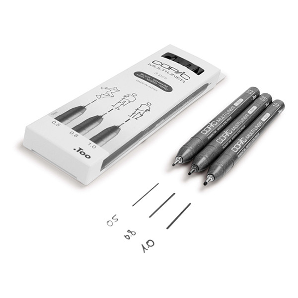 Fineliner | 0.5mm-1mm | black | Copic Multiliner | 3-pack 311018 - 2