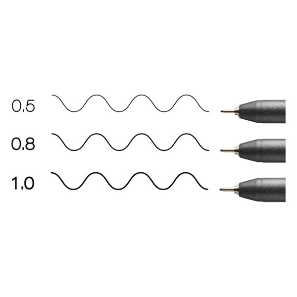 Fineliner | 0.5mm-1mm | black | Copic Multiliner | 3-pack 311018 - 3