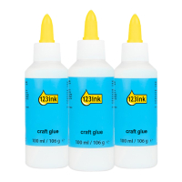 Craft glue 100ml | 123ink | 3-pack 301062