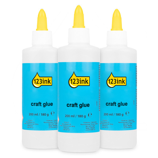 Craft glue 200ml | 123ink | 3-pack 301063 - 1