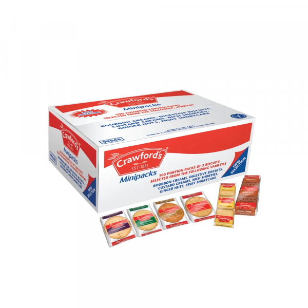 Crawford's assorted biscuit mini packs (3 x 100-pack) A06059 500717 - 1