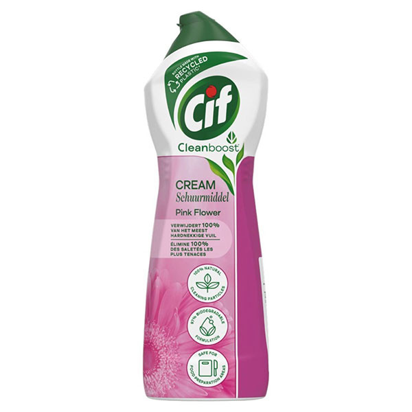 Cream cleaner 750ml | Cif Pink Flower abrasive SCI00119 - 1
