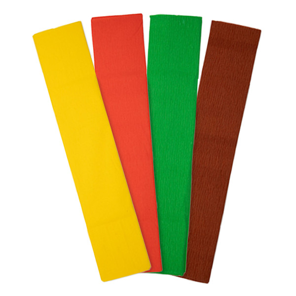 Crepe paper 250cm x 50cm | 123ink | autumn | 4-pack 302331 - 1