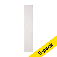 Crepe paper 250cm x 50cm | 123ink | white | 5-pack