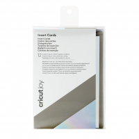 Cricut Joy grey/silver/holographic insert cards, 15.9cm x 11.4cm (12-pack) 904318 257026