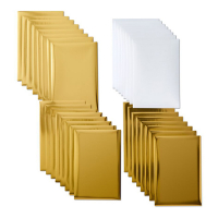 Cricut gold transfer foil, 15cm x 10cm (24-pack) 904301 257009