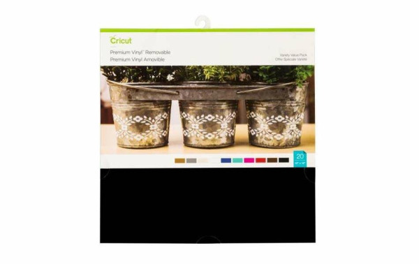 Cricut removable assorted vinyl (20 sheets) 221501 - 1