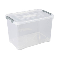 Curver Handy+ transparent storage box, 65 litres 243879