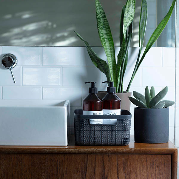 Curver Jute dark grey M storage basket, 12 litres 243859 - 3