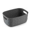 Curver Softex anthracite S storage basket, 4 litres 243854 - 1