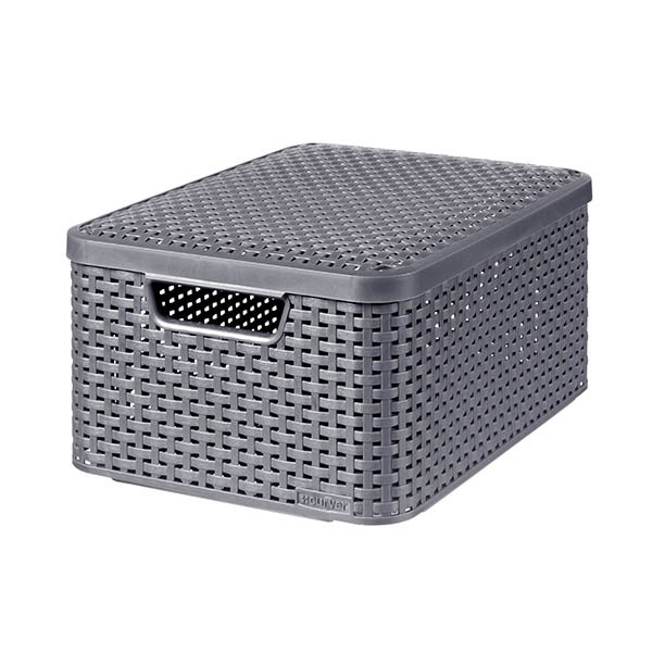 Storage basket 30L | anthracite | Curver Style 243864 - 1