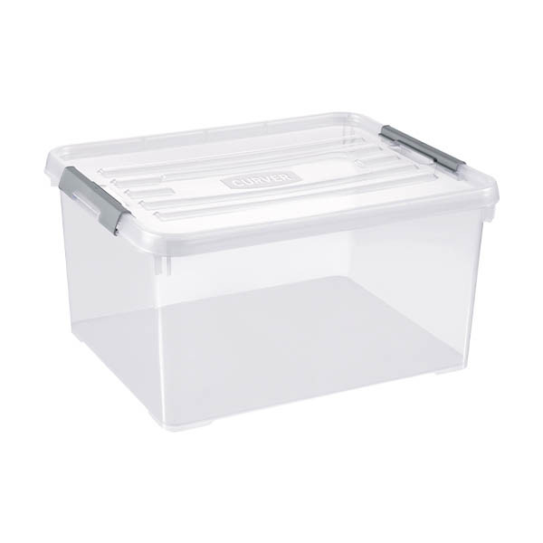 Storage box 35L | transparent | Curver Handy+ 243877 - 1