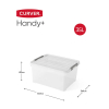 Storage box 35L | transparent | Curver Handy+ 243877 - 2