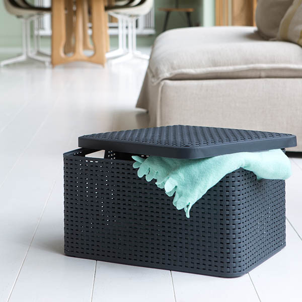 Curver Style anthracite storage basket, 30 litres 243864 - 3