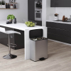 Waste bin (26L + 26L) | Curver Decobin Duo metallic silver 243887 - 5