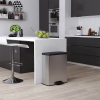 Waste bin (26L + 26L) | Curver Decobin Duo metallic silver 243887 - 4