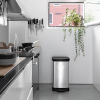 Waste bin (50L) | Curver Decobin metallic silver 243885 - 6