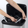 Waste bin (50L) | Curver Decobin metallic silver 243885 - 3