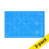 Cutting mat A3 (450 x 300mm) | 5-layer | 123ink 3-pack 303038 - 1