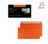 DL+ envelope 114 x 229mm | orange marmalade peel and seal, 120g | Creative Colour | 25-pack 246248 - 1